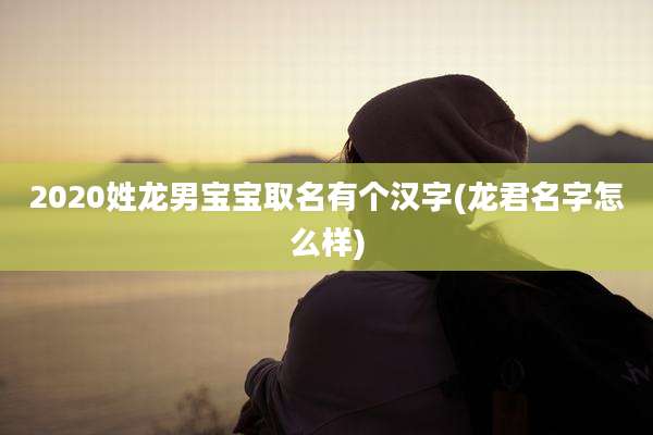 2020姓龙男宝宝取名有个汉字(龙君名字怎么样)