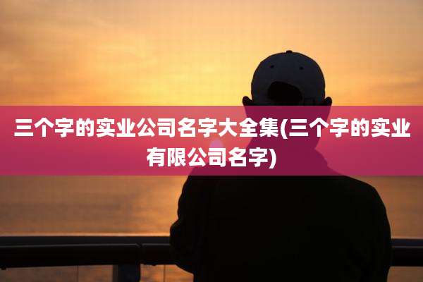 三个字的实业公司名字大全集(三个字的实业有限公司名字)