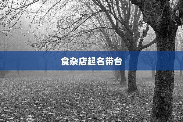 食杂店起名带台