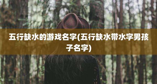 五行缺水的游戏名字(五行缺水带水字男孩子名字)