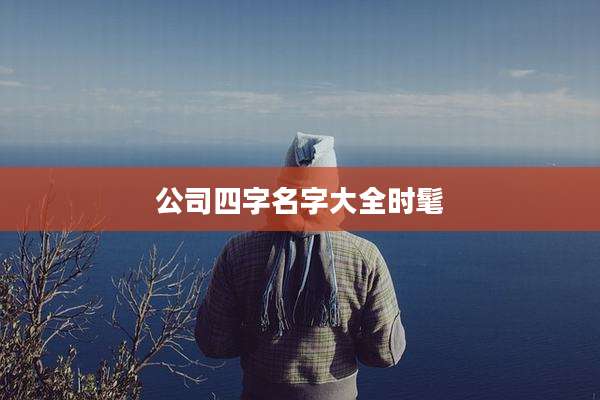 公司四字名字大全时髦