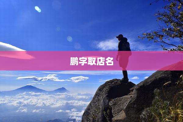 鹏字取店名
