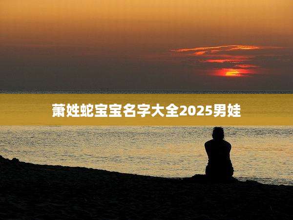 萧姓蛇宝宝名字大全2025男娃