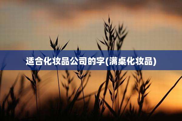 适合化妆品公司的字(满桌化妆品)