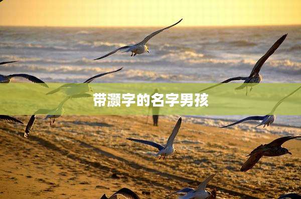 带灏字的名字男孩