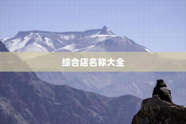 综合店名称大全