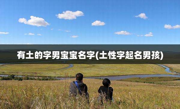 有土的字男宝宝名字(土性字起名男孩)
