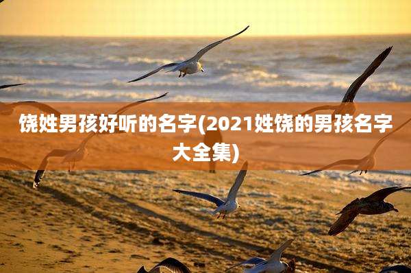 饶姓男孩好听的名字(2021姓饶的男孩名字大全集)