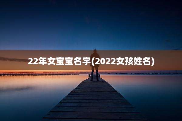 22年女宝宝名字(2022女孩姓名)