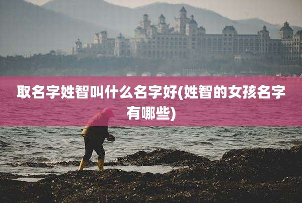 取名字姓智叫什么名字好(姓智的女孩名字有哪些)