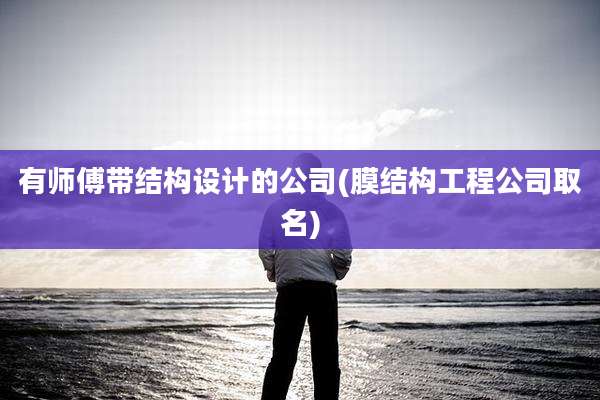 有师傅带结构设计的公司(膜结构工程公司取名)