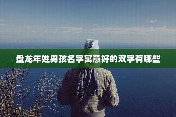 盘龙年姓男孩名字寓意好的双字有哪些