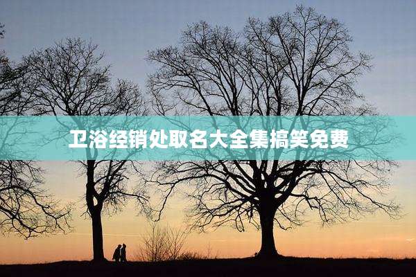 卫浴经销处取名大全集搞笑免费