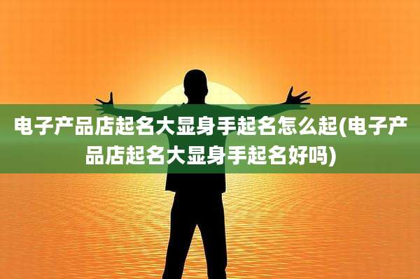 电子产品店起名大显身手起名怎么起(电子产品店起名大显身手起名好吗)
