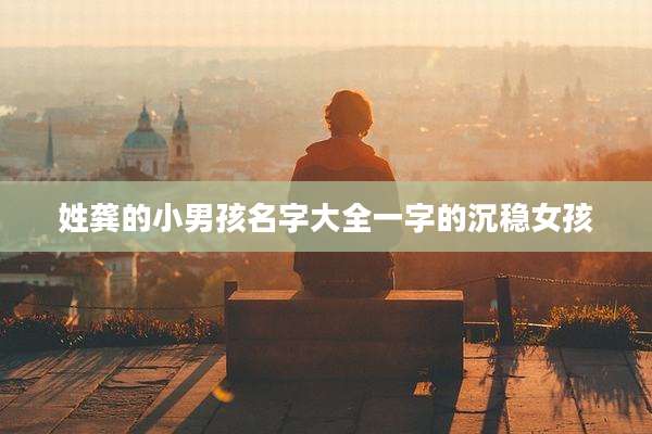 姓龚的小男孩名字大全一字的沉稳女孩