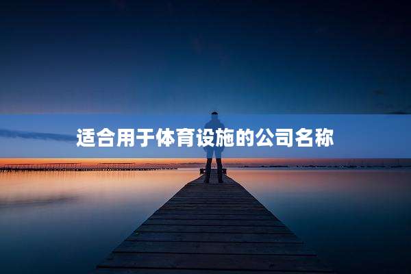 适合用于体育设施的公司名称