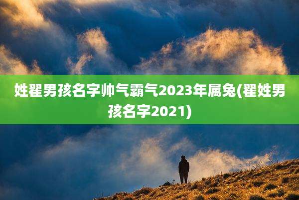姓翟男孩名字帅气霸气2023年属兔(翟姓男孩名字2021)