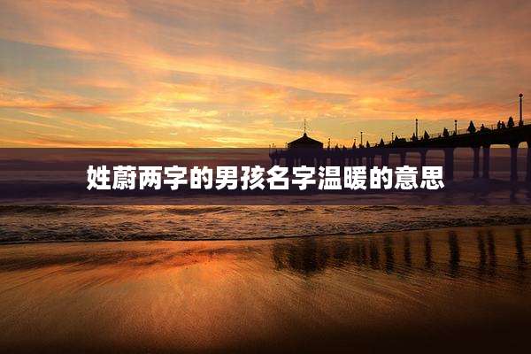 姓蔚两字的男孩名字温暖的意思