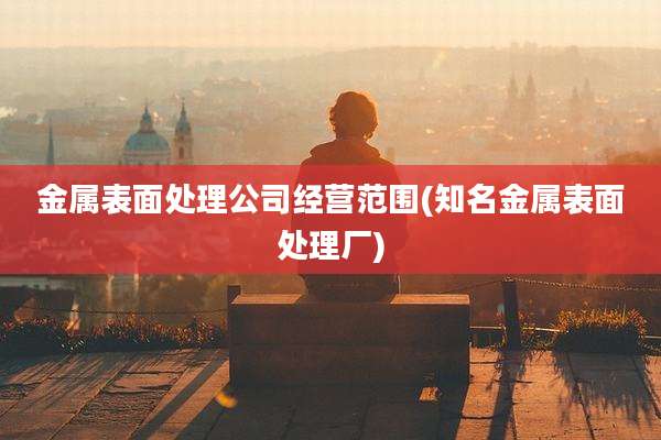 金属表面处理公司经营范围(知名金属表面处理厂)