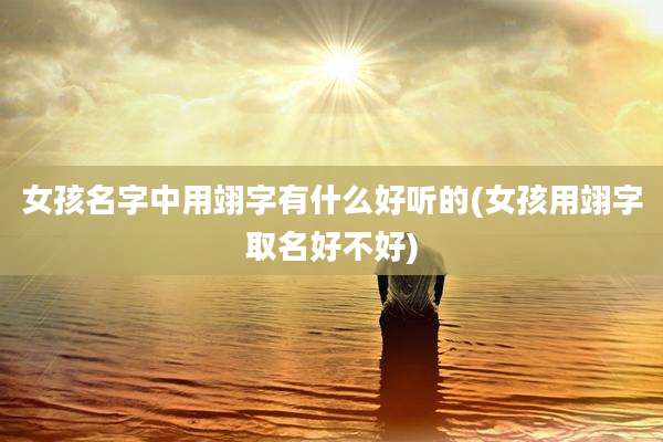 女孩名字中用翊字有什么好听的(女孩用翊字取名好不好)
