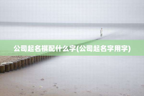 公司起名祺配什么字(公司起名字用字)