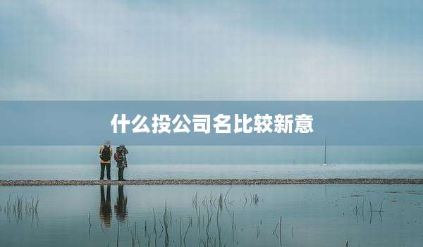 什么***司名比较新意