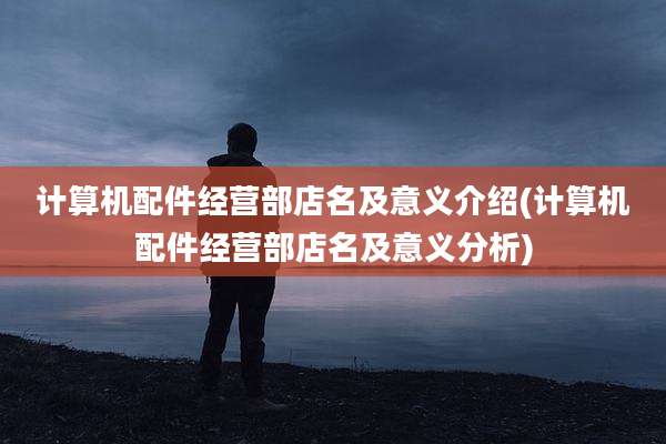 计算机配件经营部店名及意义介绍(计算机配件经营部店名及意义分析)