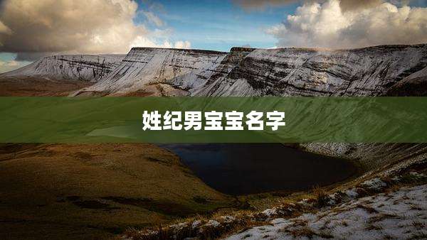 姓纪男宝宝名字