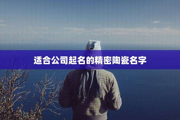 适合公司起名的精密陶瓷名字