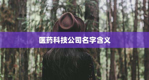 医药科技公司名字含义