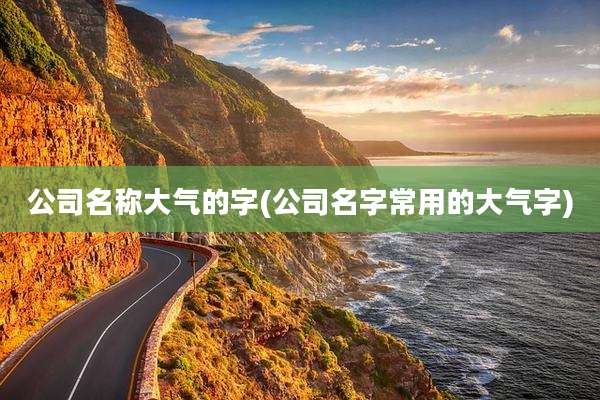 公司名称大气的字(公司名字常用的大气字)
