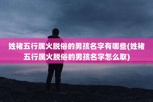 姓褚五行属火脱俗的男孩名字有哪些(姓褚五行属火脱俗的男孩名字怎么取)