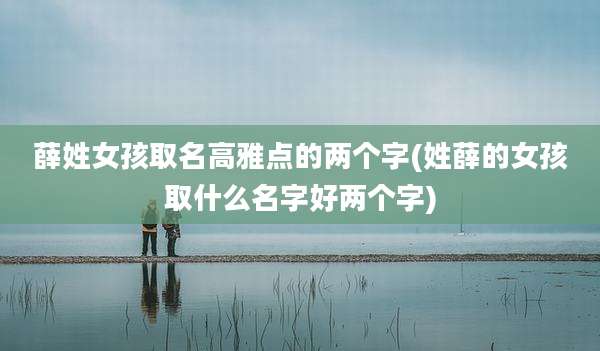 薛姓女孩取名高雅点的两个字(姓薛的女孩取什么名字好两个字)