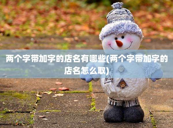 两个字带加字的店名有哪些(两个字带加字的店名怎么取)