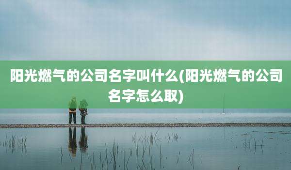 阳光燃气的公司名字叫什么(阳光燃气的公司名字怎么取)