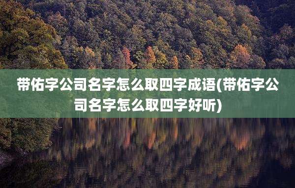 带佑字公司名字怎么取四字成语(带佑字公司名字怎么取四字好听)