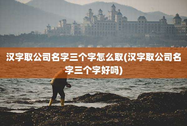 汉字取公司名字三个字怎么取(汉字取公司名字三个字好吗)