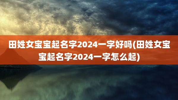 田姓女宝宝起名字2024一字好吗(田姓女宝宝起名字2024一字怎么起)