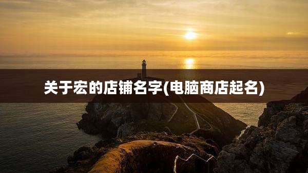 关于宏的店铺名字(电脑商店起名)