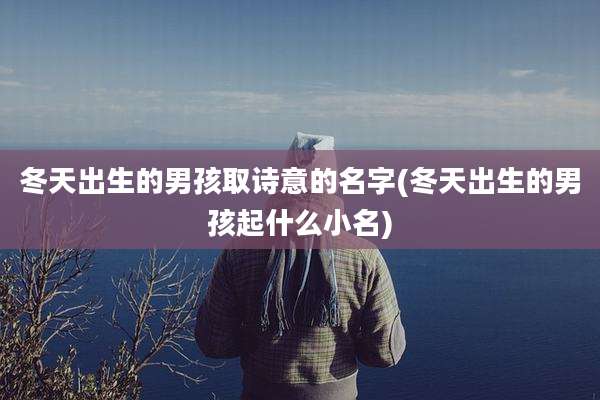 冬天出生的男孩取诗意的名字(冬天出生的男孩起什么小名)