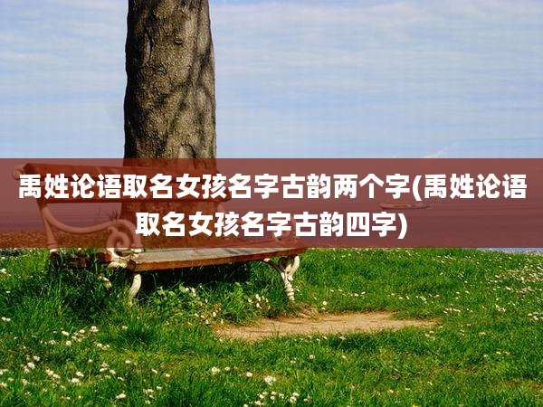 禹姓论语取名女孩名字古韵两个字(禹姓论语取名女孩名字古韵四字)
