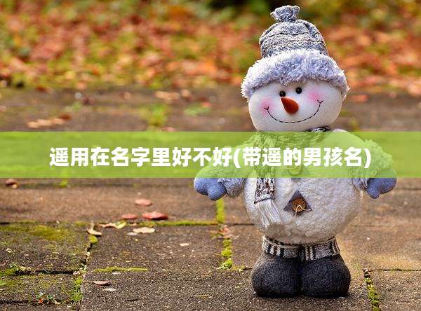 遥用在名字里好不好(带遥的男孩名)