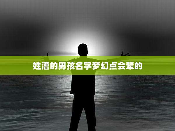 姓漕的男孩名字梦幻点会辈的