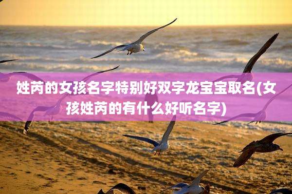 姓芮的女孩名字特别好双字龙宝宝取名(女孩姓芮的有什么好听名字)
