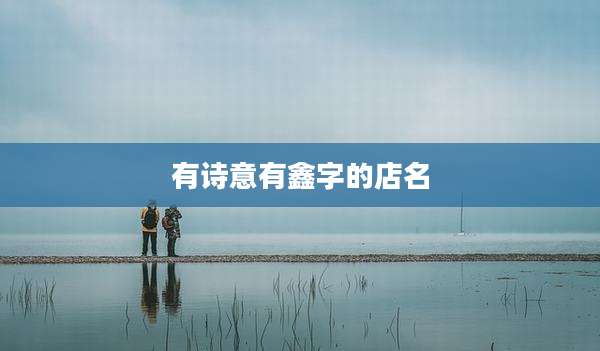 有诗意有鑫字的店名