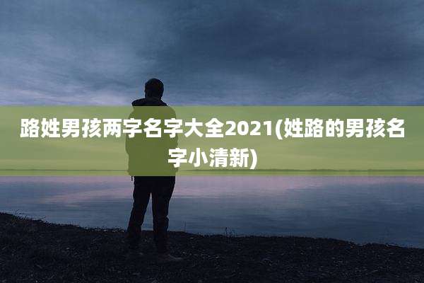 路姓男孩两字名字大全2021(姓路的男孩名字小清新)