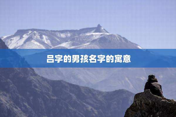 吕字的男孩名字的寓意