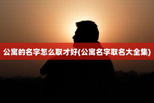 公寓的名字怎么取才好(公寓名字取名大全集)