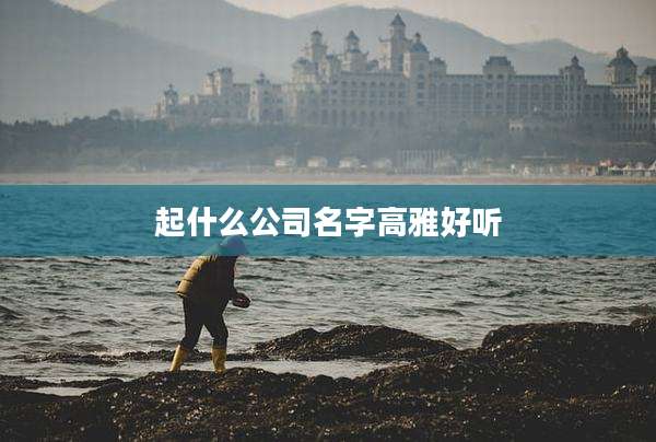 起什么公司名字高雅好听