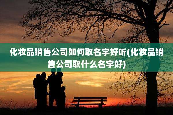 化妆品销售公司如何取名字好听(化妆品销售公司取什么名字好)